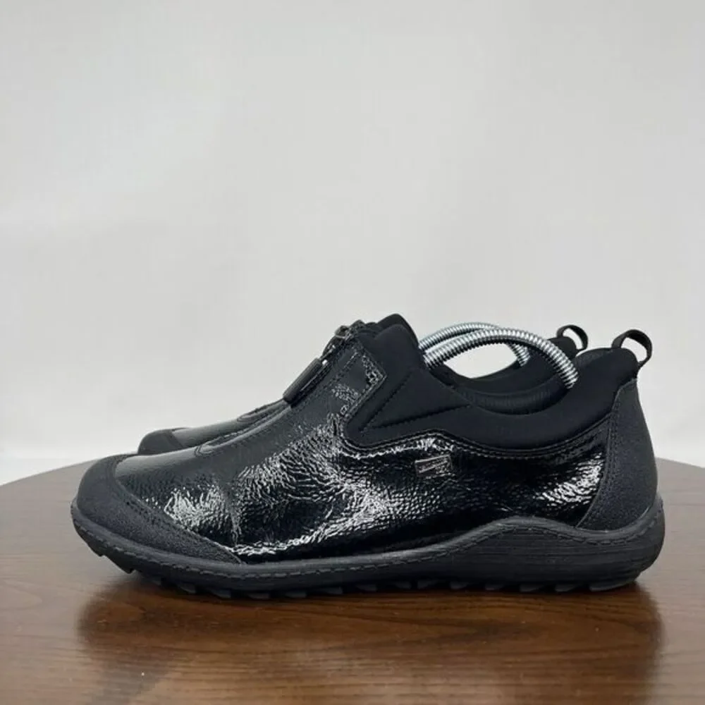 Remonte Soft Loafer Shoes Women's 41 / 10 Black Comfort Zip Walking‎ Sneakers